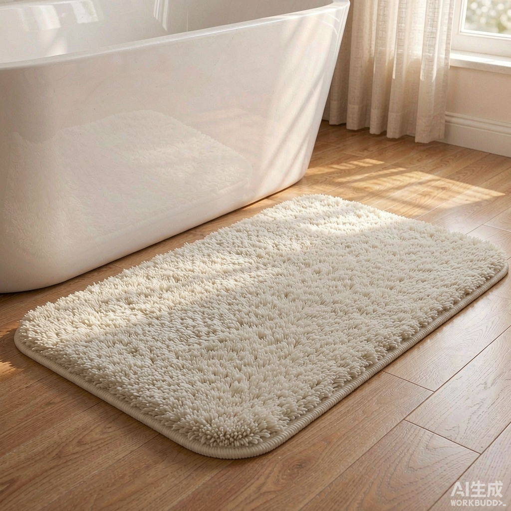 Bamboo Fiber Bath Mat — 50 × 80 cm