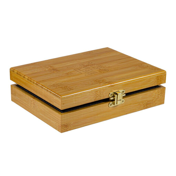 Bamboo Gift Box with Hinged Lid — watch & jewellery presentation