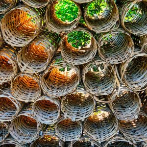 Hand-Woven Bamboo Basket Set (3 pcs)