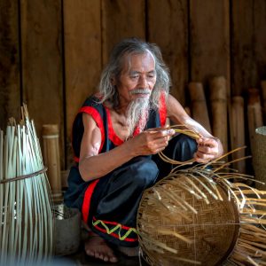 Bamboo Fruit Basket — Large
