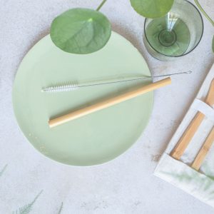 Bamboo Plate — 15 cm · Natural Bamboo Bowl — 10 cm · Caramel