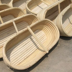 Bamboo Serving Tray — 25 x 15 cm · Cut-out handles